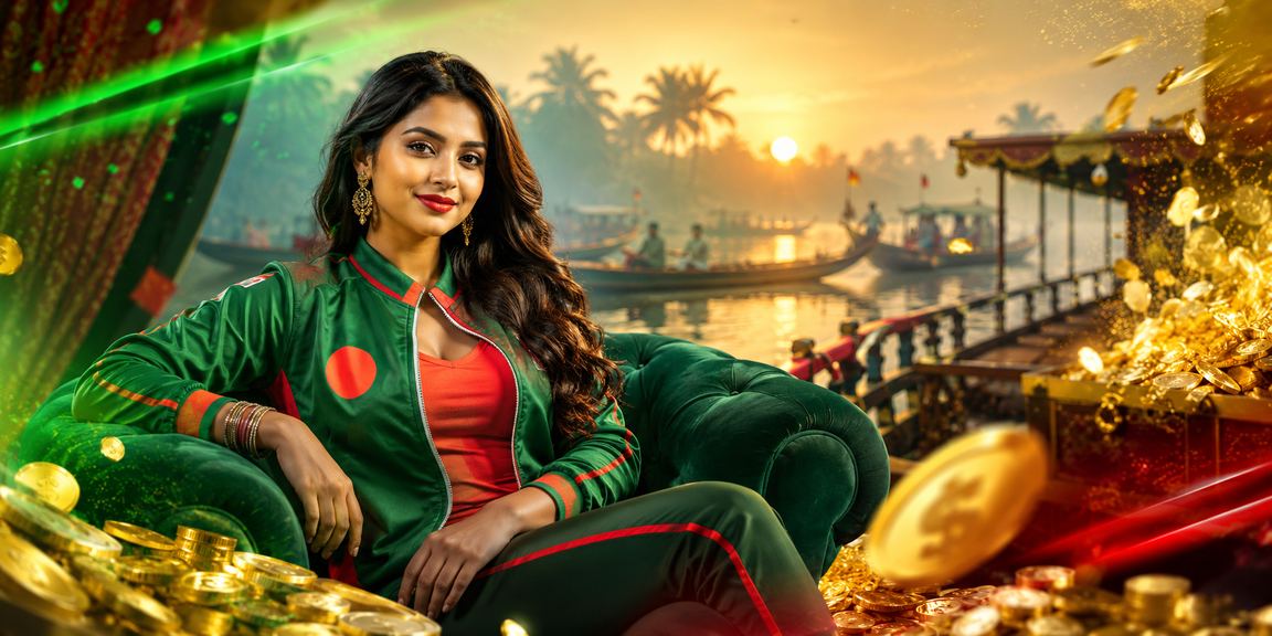 বরিশালে লাল-সবুজ পোশাকে ক্রিকেট বেটিং করছেন দুজন বাংলাদেশি খেলোয়াড়