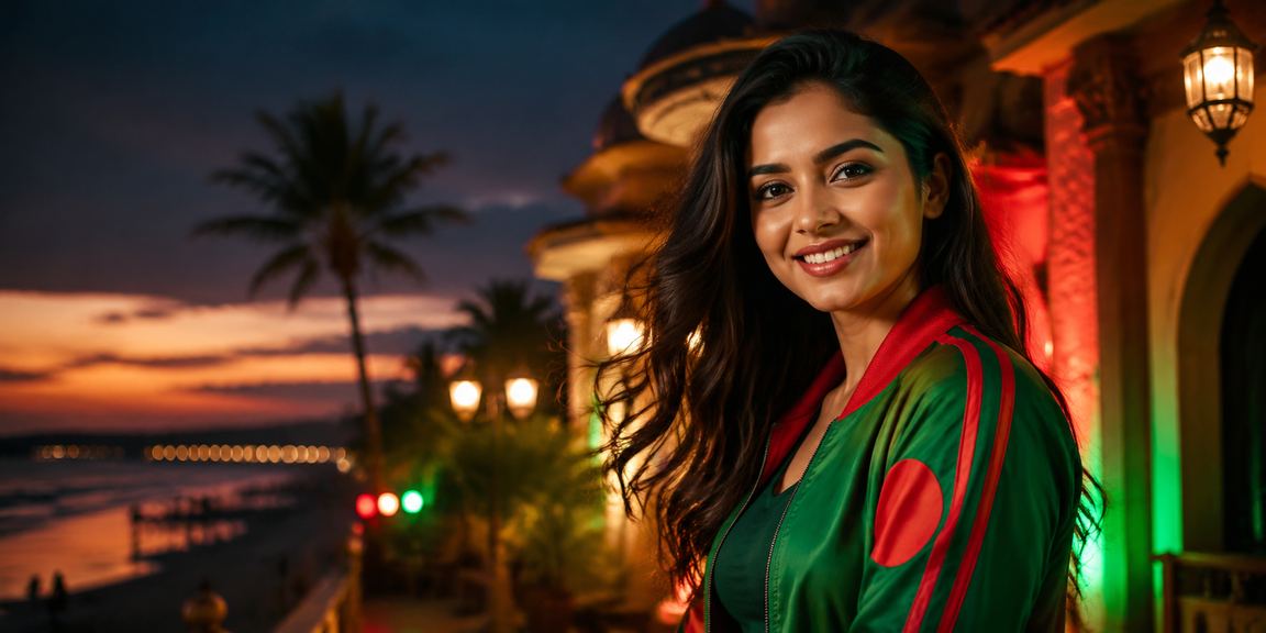 কক্সবাজারে লাল-সবুজ পোশাকে ক্রিকেট বেটিং উপভোগ করছেন একজন বাংলাদেশি ব্যবহারকারী