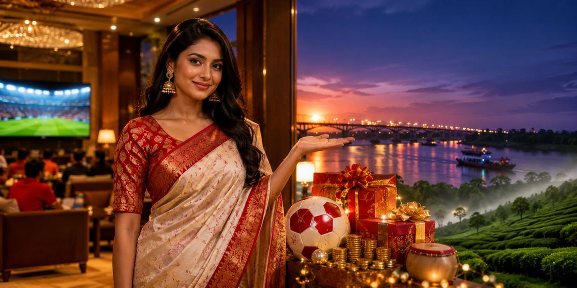 খুলনায় পহেলা বৈশাখে স্পোর্টস বেটিং উপভোগ করছেন উৎসবমুখী দুজন তরুণ